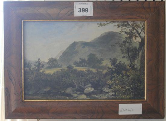 Early 19thC oil on canvas landscape